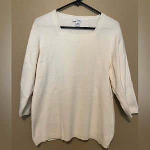 Off-White 3/4 Sleeve Sweater Shirt 18/20